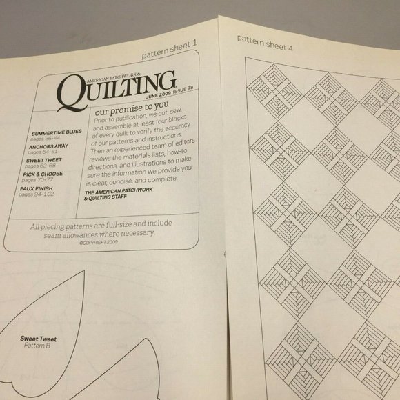 American Patchwork & Quilting Better Homes Gardens Creative June 2009 Issue 98 - Picture 9 of 9